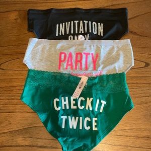 3 New with tags Victoria’s Secret underwear size small